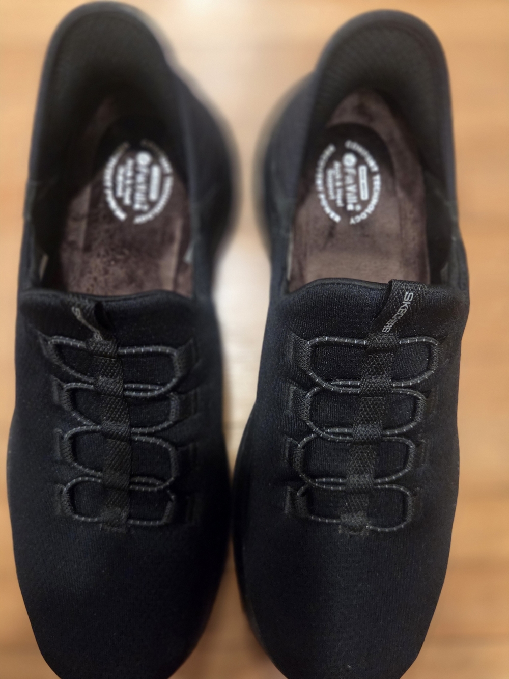 Skechers Black Slip-On Athletic Sneakers for Men